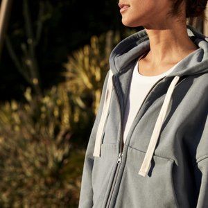 Everlane The Organic Cotton Hoodie - Dark Heather Grey XXS